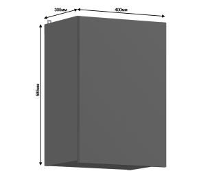 Леон шкаф навесной 1 дв 40х59 см