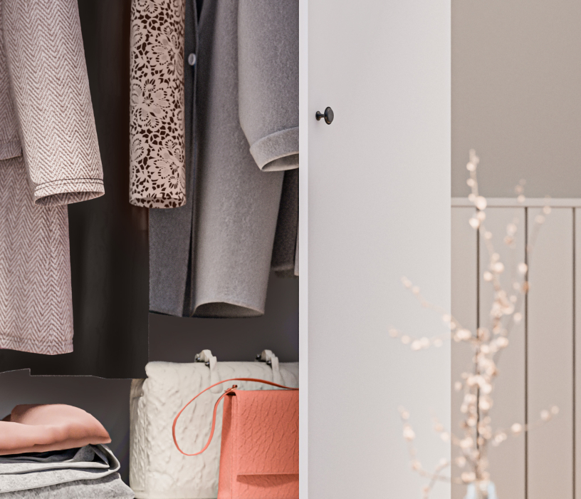 Для одежды, Шкаф 2х дверный Макс 1000 Белый