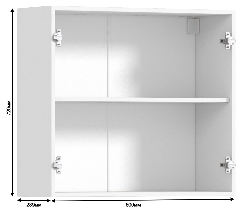 Корпус, Регина корпус для шкафа навесного 2 дв 80х72 см