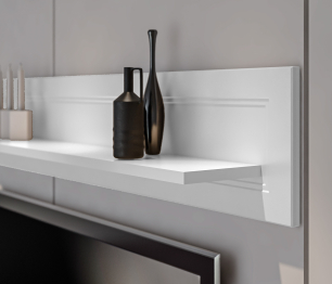 Полка Ассоль СБ-3431 Белый,МДФ Белый