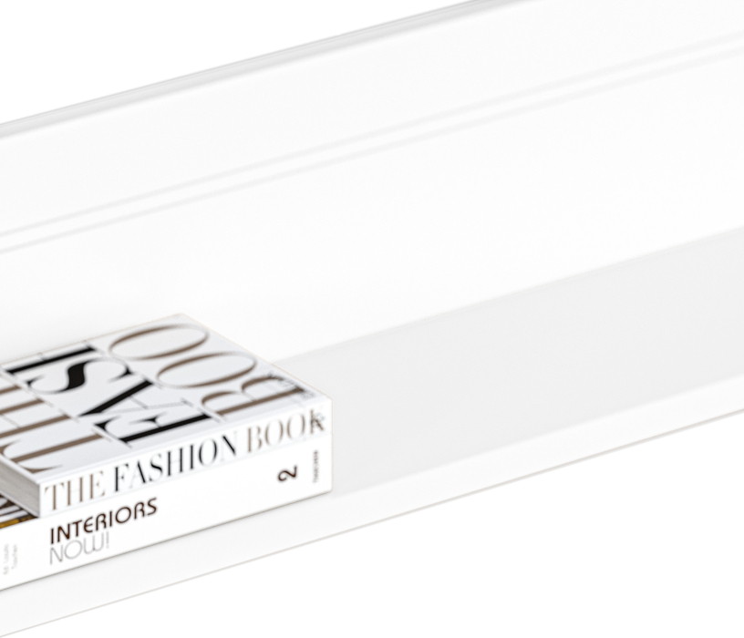 Настенные полки, Полка Ассоль СБ-3431 Белый,МДФ Белый