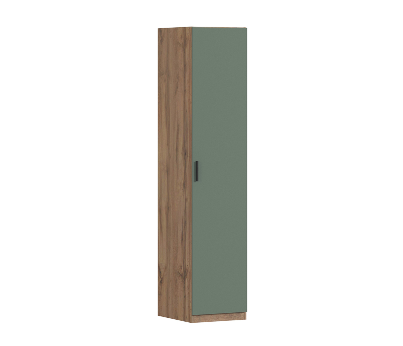 Для одежды, Шкаф однодверный Макс 500 мм, вариант №5 (ЛДСП, корпус дуб вотан)