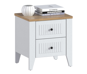 Тумба Монтана СБ-3548 Белый Альпийский,Дуб Гамильтон/МДФ Дуб Белый